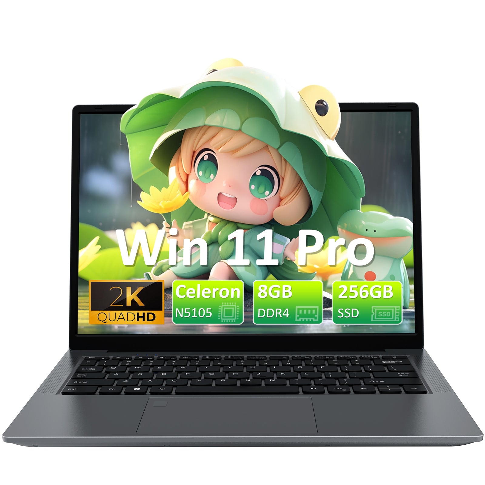 Auusda T140J N5105 8 Go DDR4 + SSD 256 Go, gris