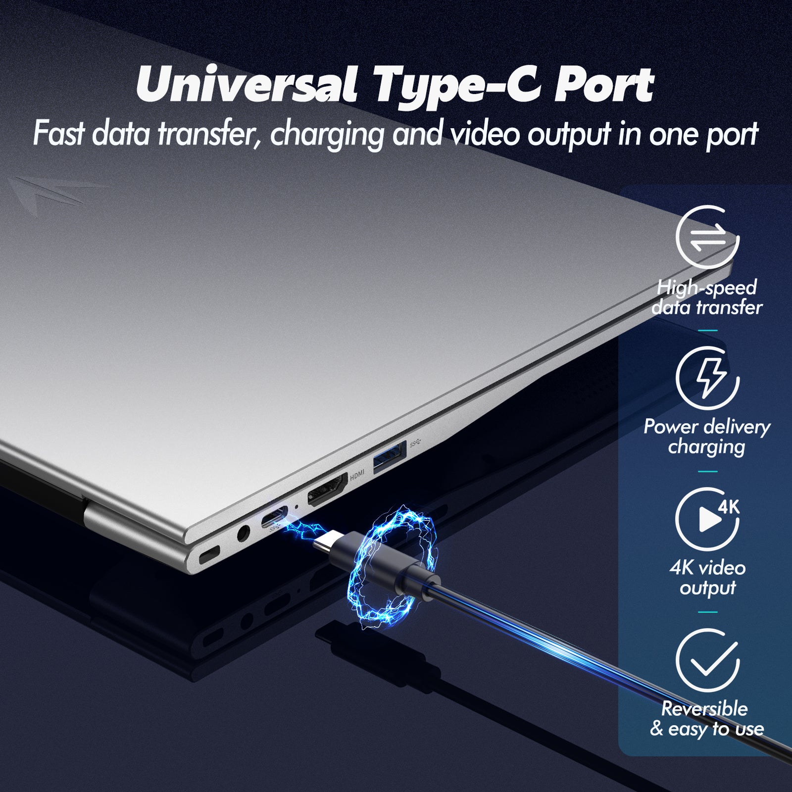 Auusda T156A Laptop - AMD Athlon Silver 3050e, 32GB DDR4 + 1T SSD, Silver