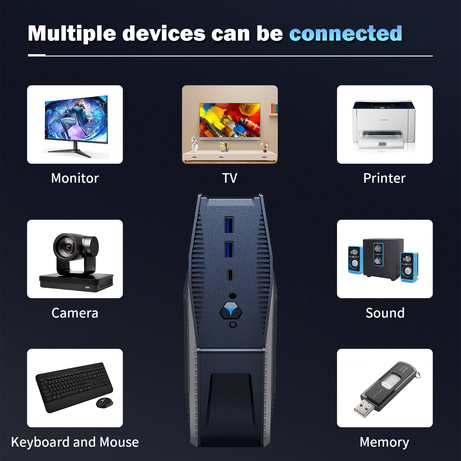 Auusda GH9 Mini PC – Intel i9-12900H | 32GB RAM + 1TB SSD | Triple Display