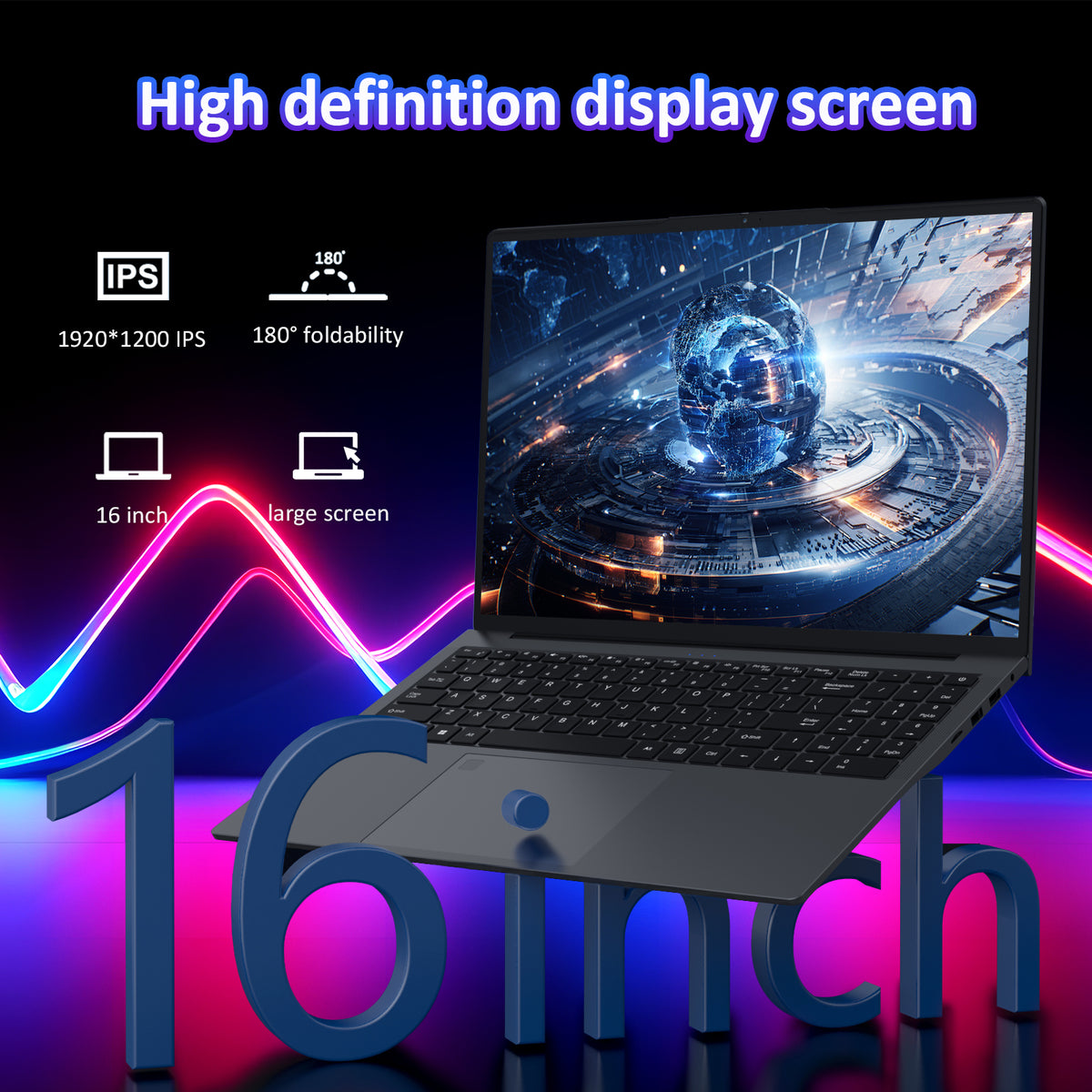 Ordinateur portable professionnel Auusda T152A - Processeur Intel N95, 32 Go de RAM, 1 To de SSD