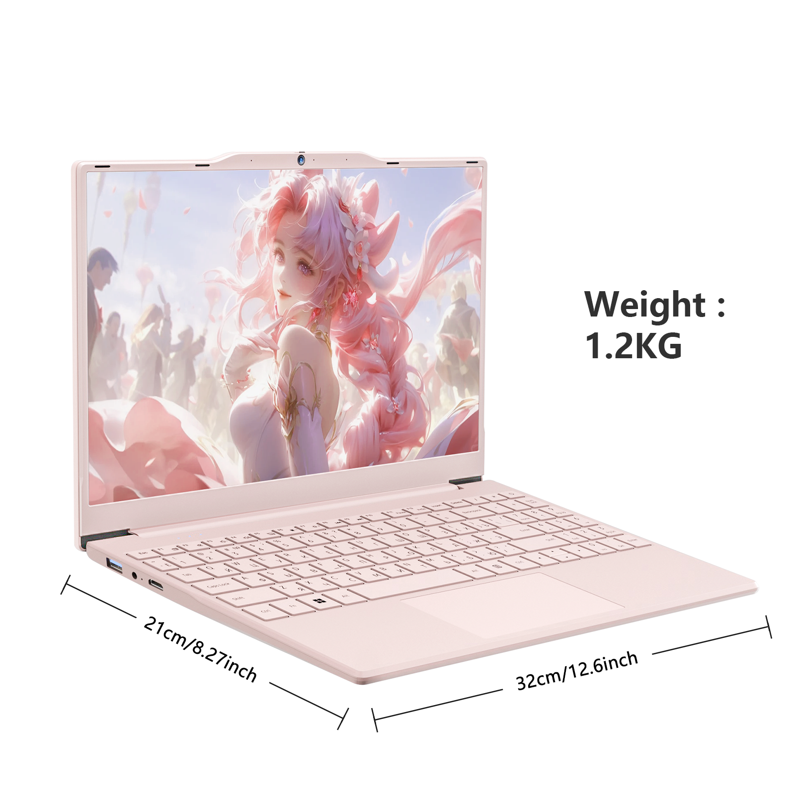 Auusda T141J N5095 16GB DDR4 + 1TB SSD,Pink