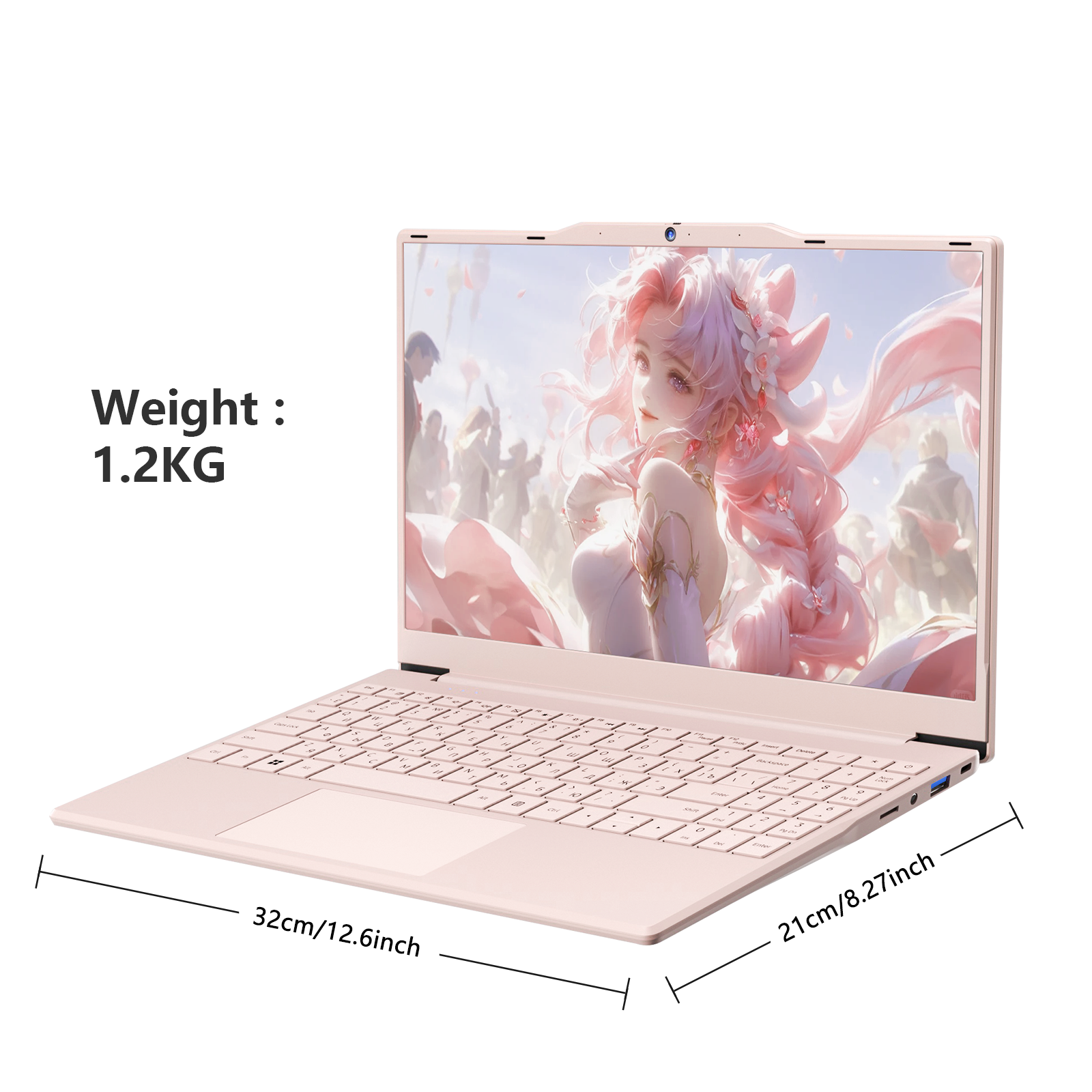 Auusda T140J N5105 16 GB DDR4 + 1 TB SSD, Pink