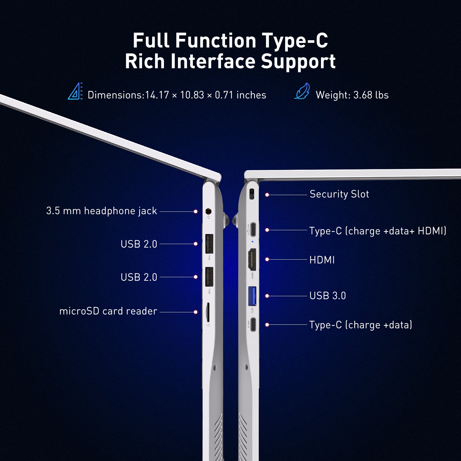 15.6-inch Thin and Light Laptop, IPS Full HD Screen, R3 3250C, 16GB DDR4 Memory, 512B NVMe SSD, WiFi 6/USB 3.0/Type-C Charge/HDMI/BT 5.3, Win 11 Pro, Perfect for Work, Study and Entertainment, Silver