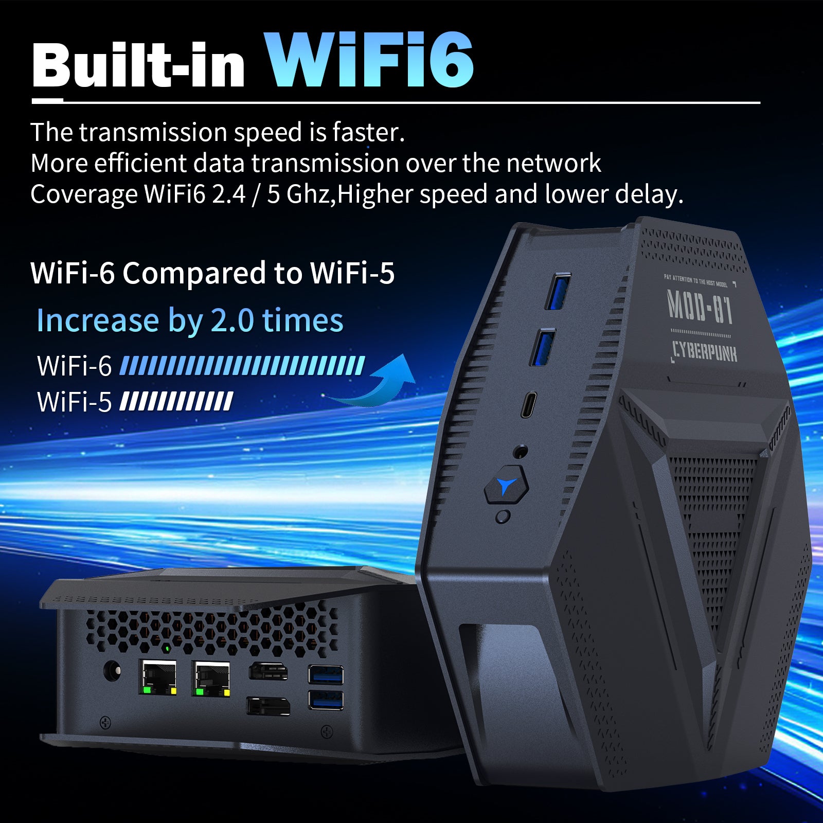 Auusda GH9 Mini PC – Intel i9-12900H | 32GB RAM + 1TB SSD | Triple Display