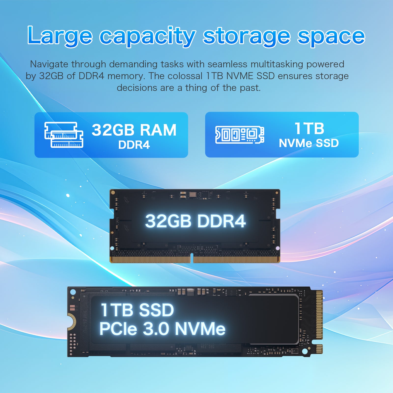 Auusda T160R AMD Ryzen™ 3 3250U 16 Go RAM 1 To SSD, gris