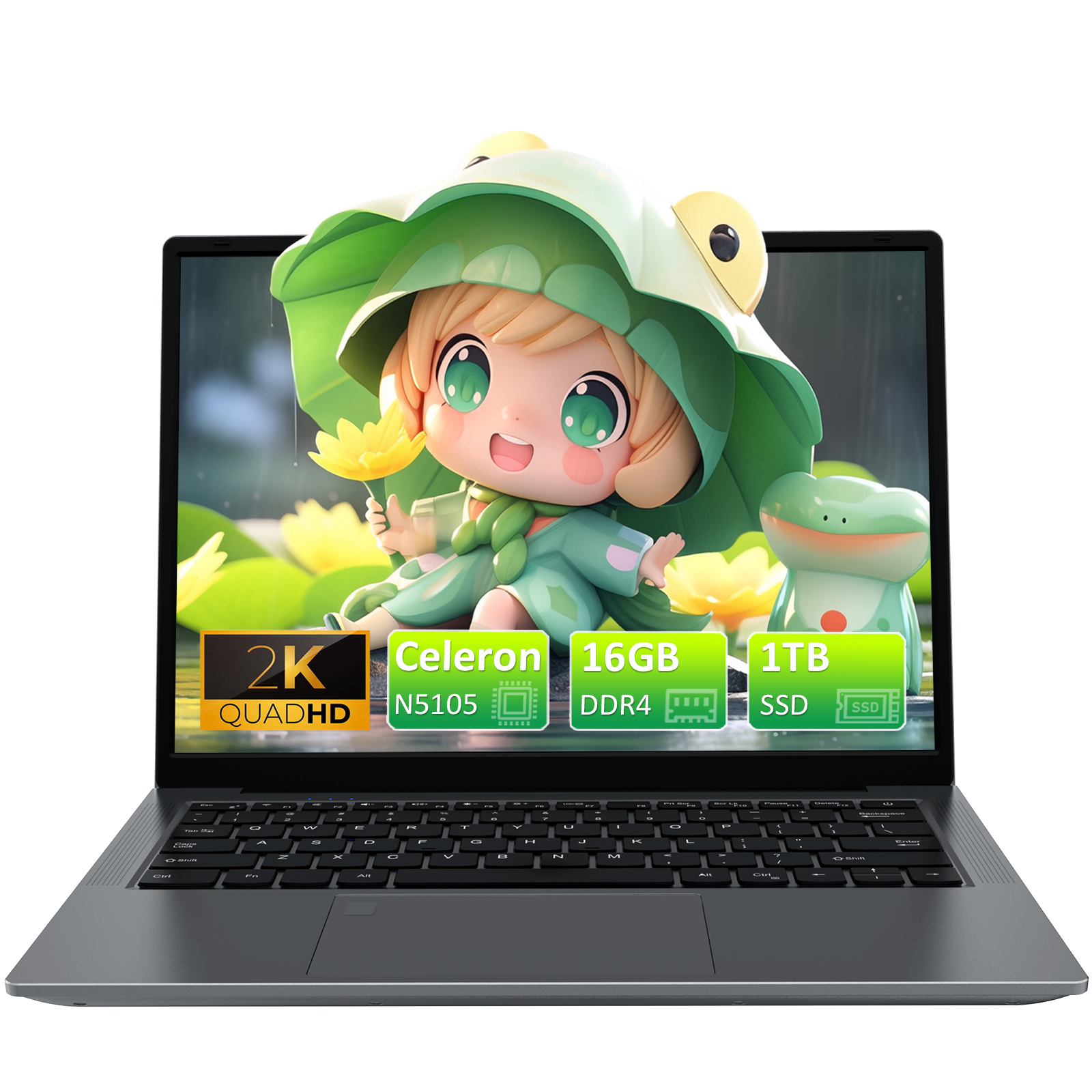 Auusda T140J N5105 16GB DDR4 + 1TB SSD,Grey