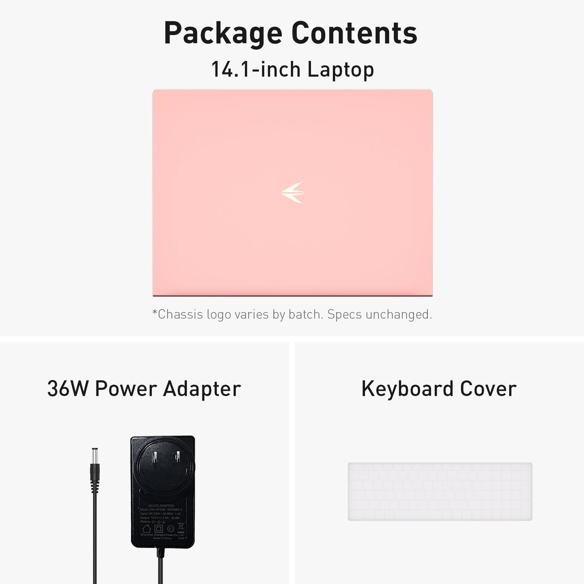 Auusda Laptop Computer, 14.1 Inch, 8GB RAM, 256GB SSD NVMe, Pink