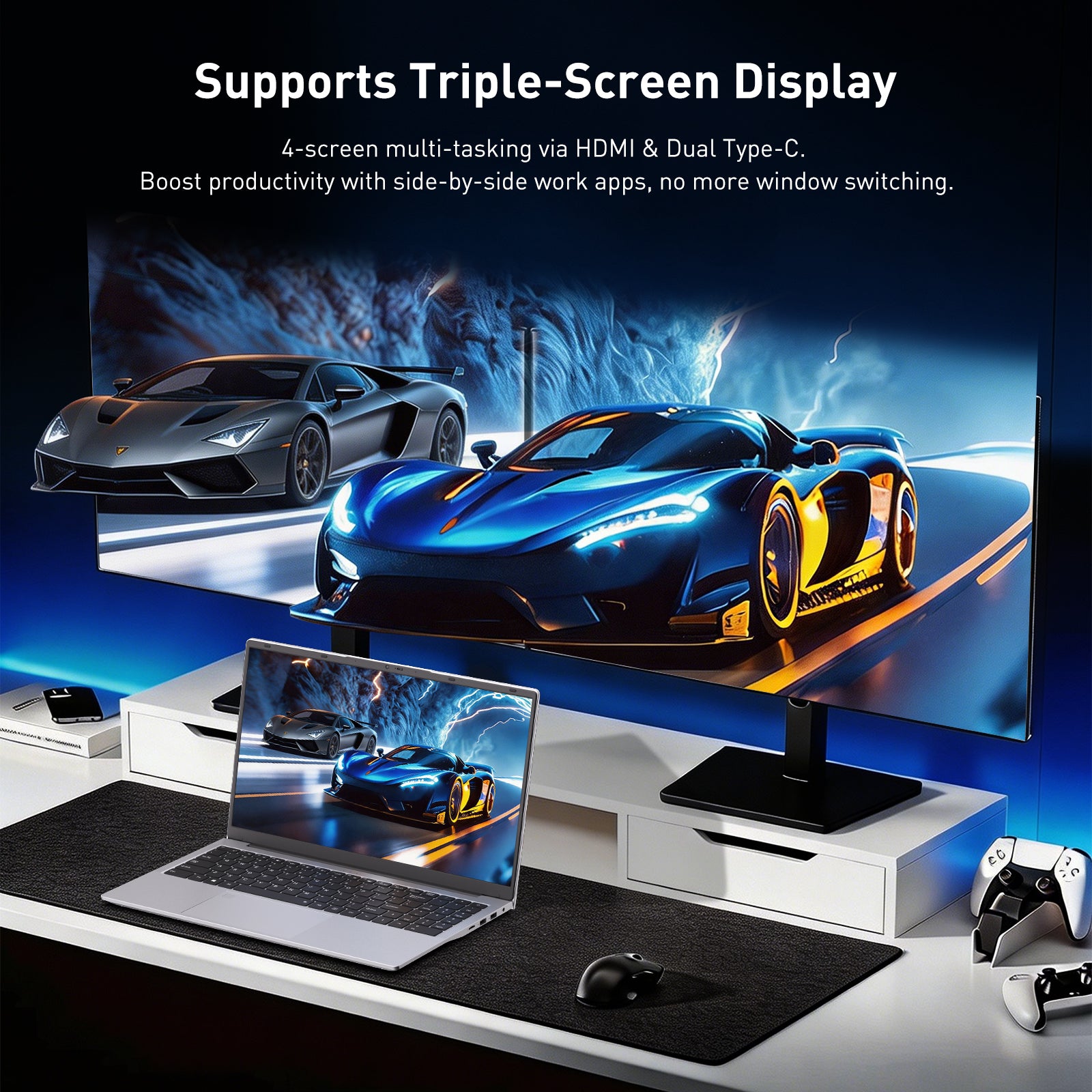 15.6-inch Thin and Light Laptop, IPS Full HD Screen, R3 3250C, 16GB DDR4 Memory, 512B NVMe SSD, WiFi 6/USB 3.0/Type-C Charge/HDMI/BT 5.3, Win 11 Pro, Perfect for Work, Study and Entertainment, Silver