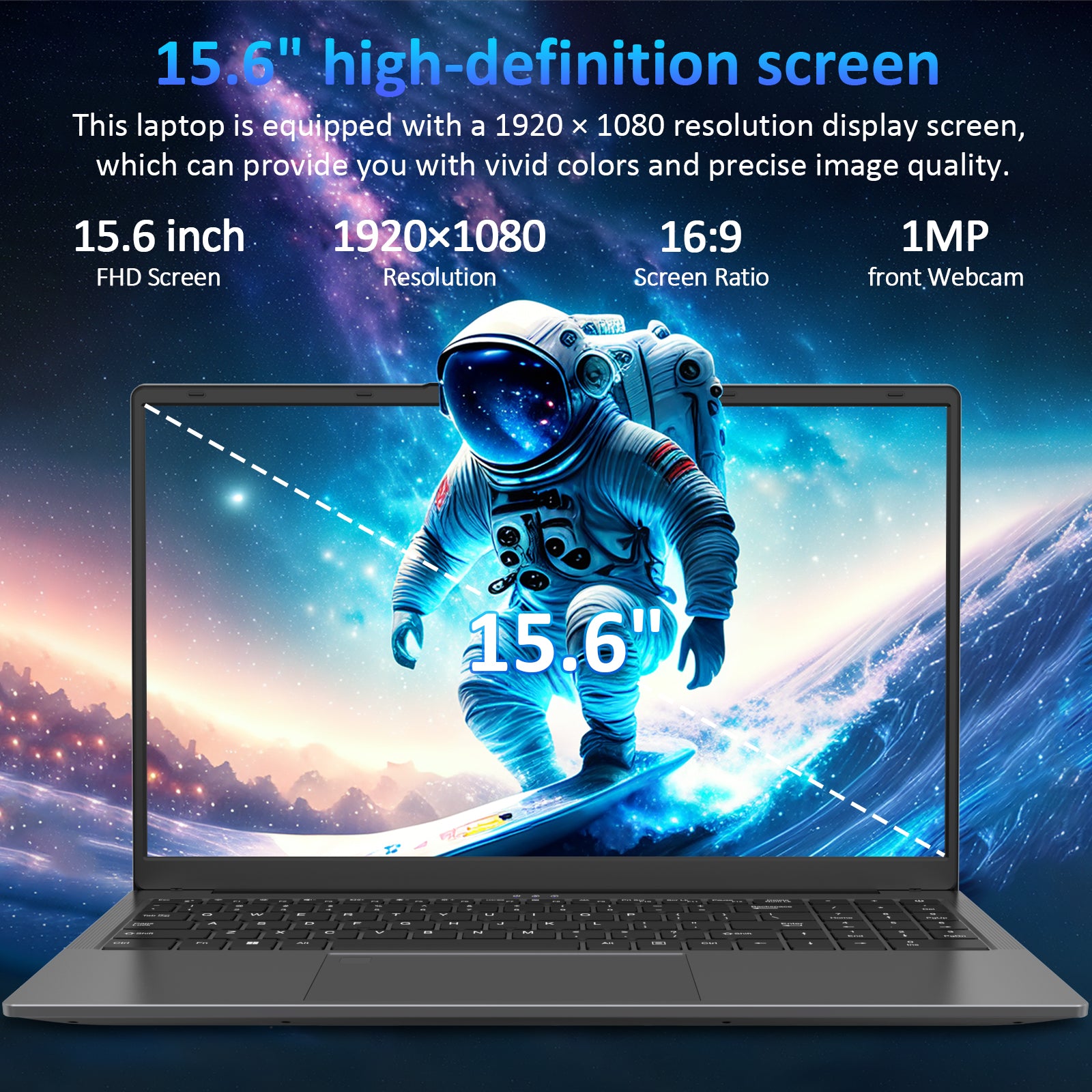 Auusda T1568 Gaming Laptop– AMD Ryzen7 5825U 15.6inch high-definition screen