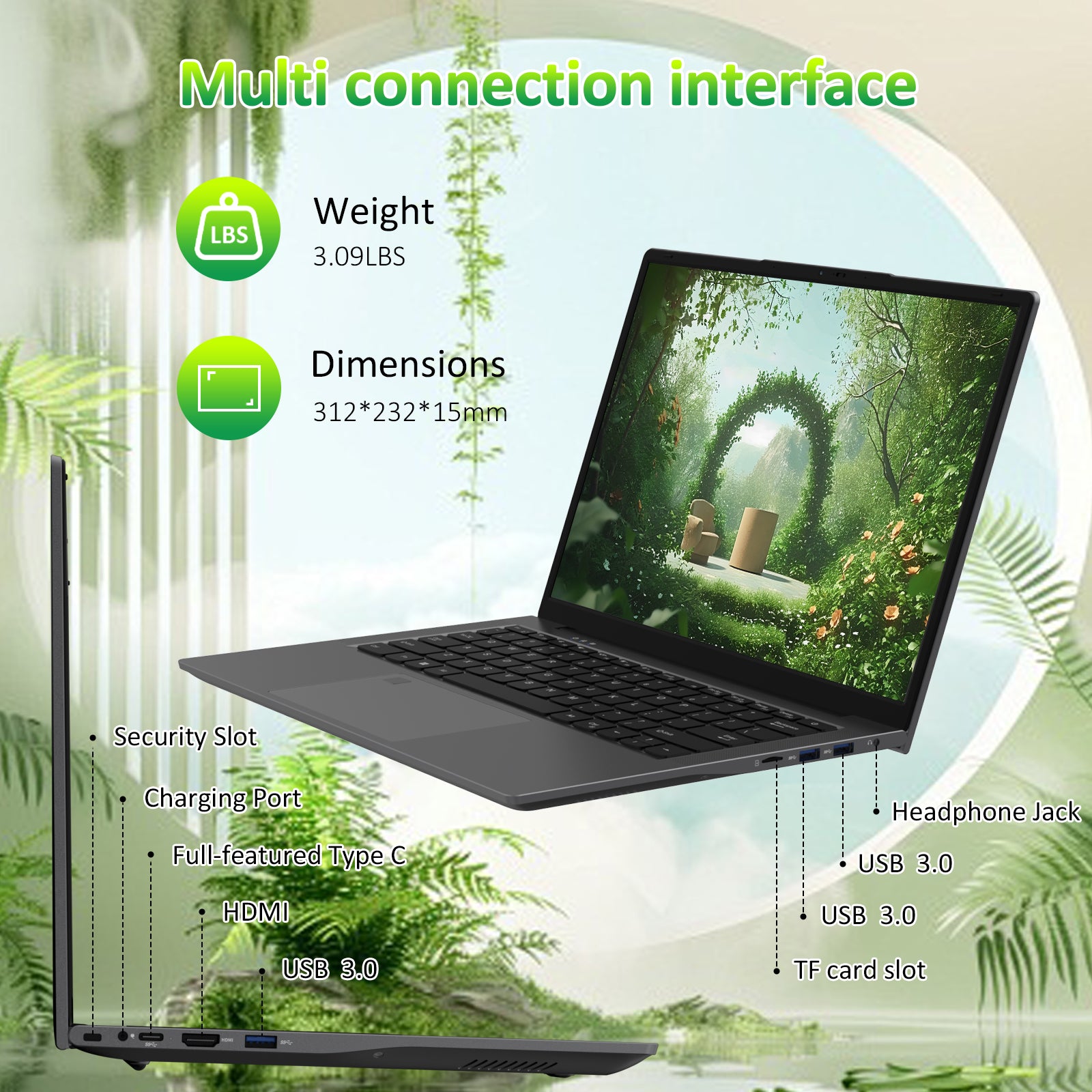 T140J N5105 8+256GB multi connection interface