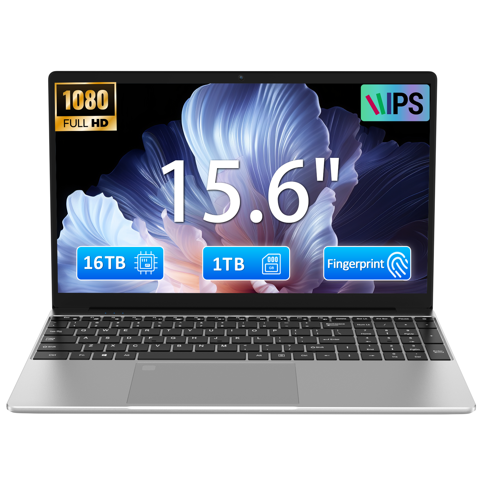 Auusda T152A Business Laptop - Intel N150 CPU,16GB RAM 1TB SSD,Silver