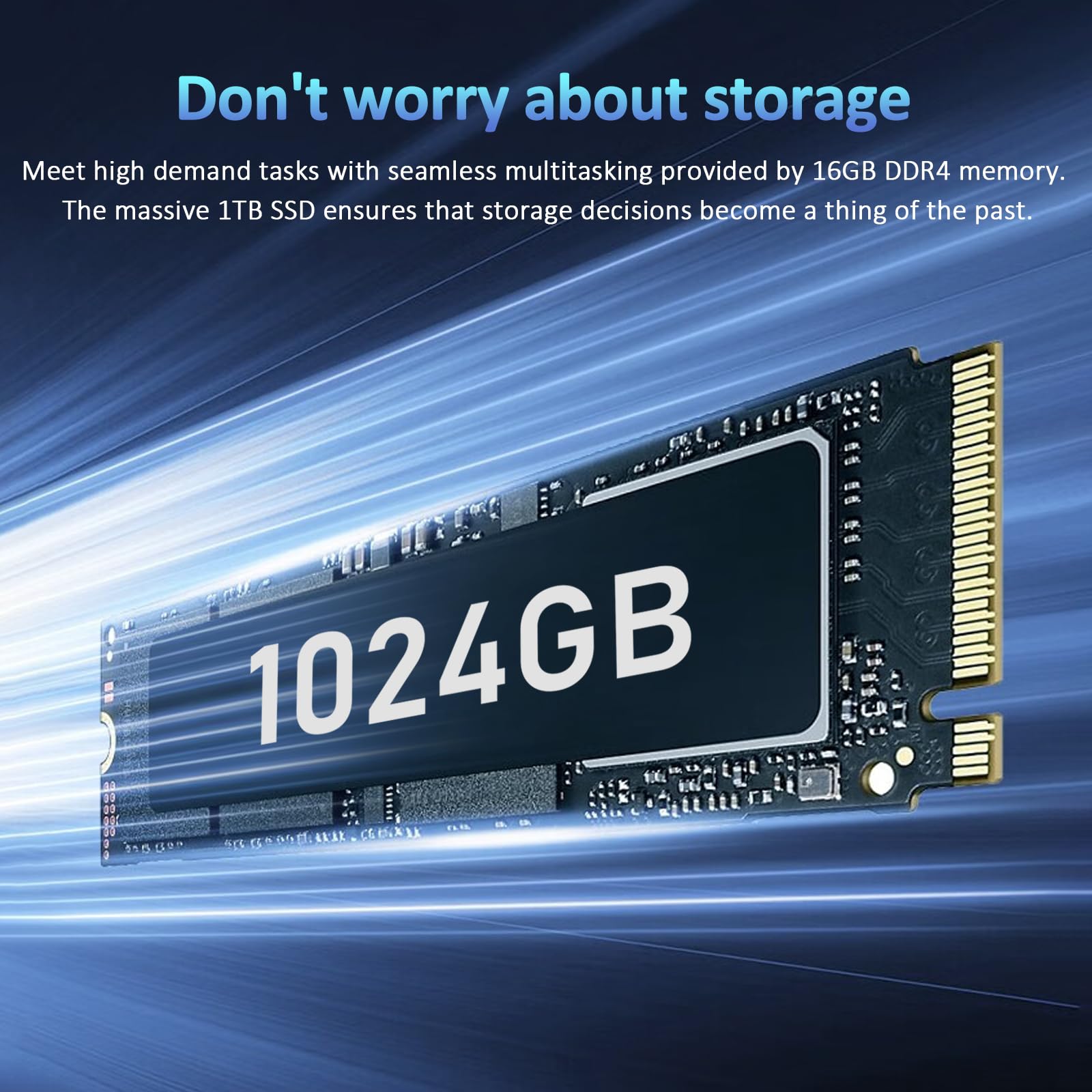 Ordinateur portable professionnel Auusda T152A - Processeur Intel N95, 32 Go de RAM, 1 To de SSD