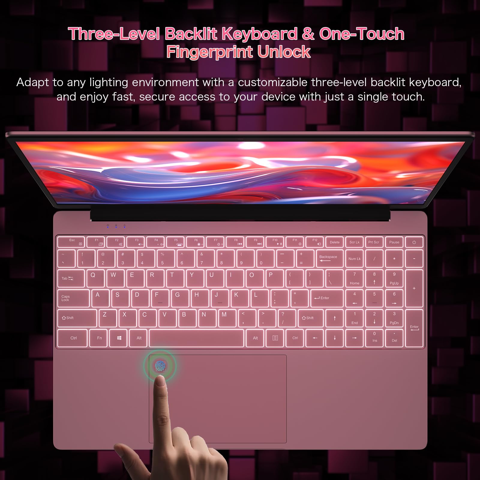 Auusda T152A Business-Laptop – Intel N95 CPU, 32 GB RAM, 1 TB SSD, Silber