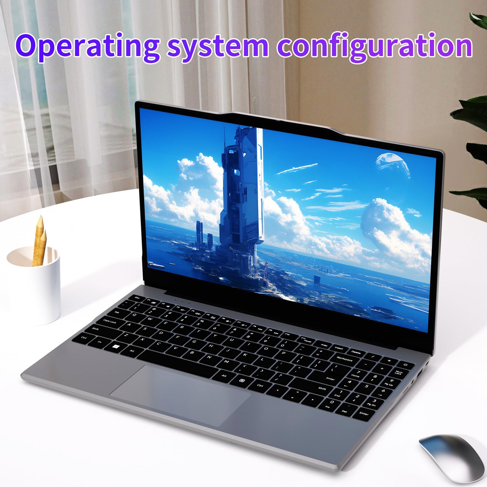 Auusda 2026 Traditional Laptop 14.1" for Students & Work, 4-Core N5095