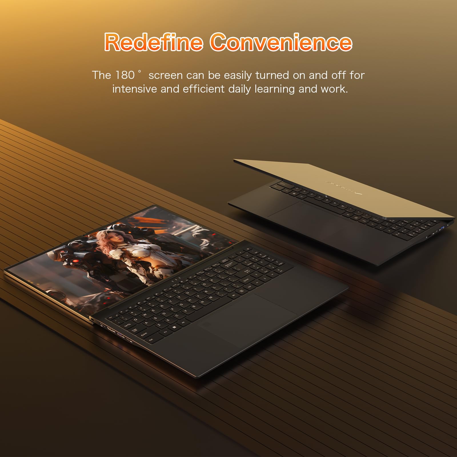 Auusda 16'' Laptop for Business & Students for Ryzen 7 4800H (up to 4.2GHz)丨Privacy camera, Wifi 6, BT5.3, USB 3.0*2, HDMI, Type-C*2, with Backlit Keyboard, Fingerprint Unlock, 32GB RAM, 1TB SSD, Gray