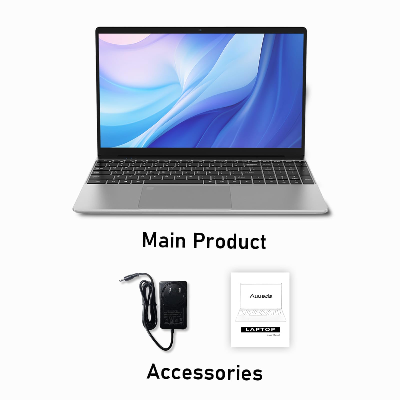 Ordinateur portable professionnel Auusda T152A - Processeur Intel N95, 32 Go de RAM, 1 To de SSD