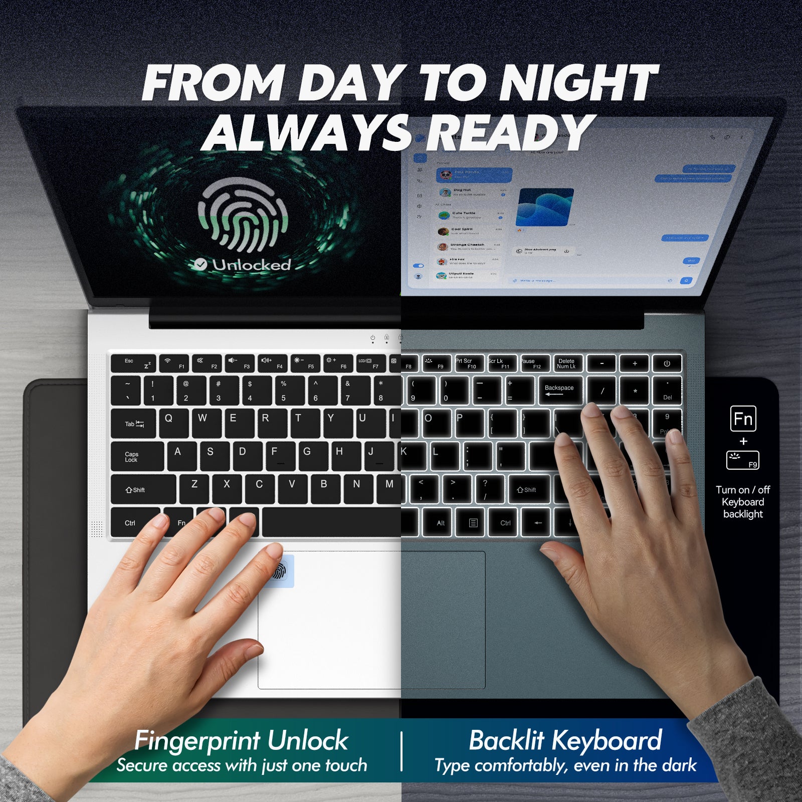 Auusda T156A Laptop - AMD Athlon Silver 3050e, 32GB DDR4 + 1T SSD, Silver