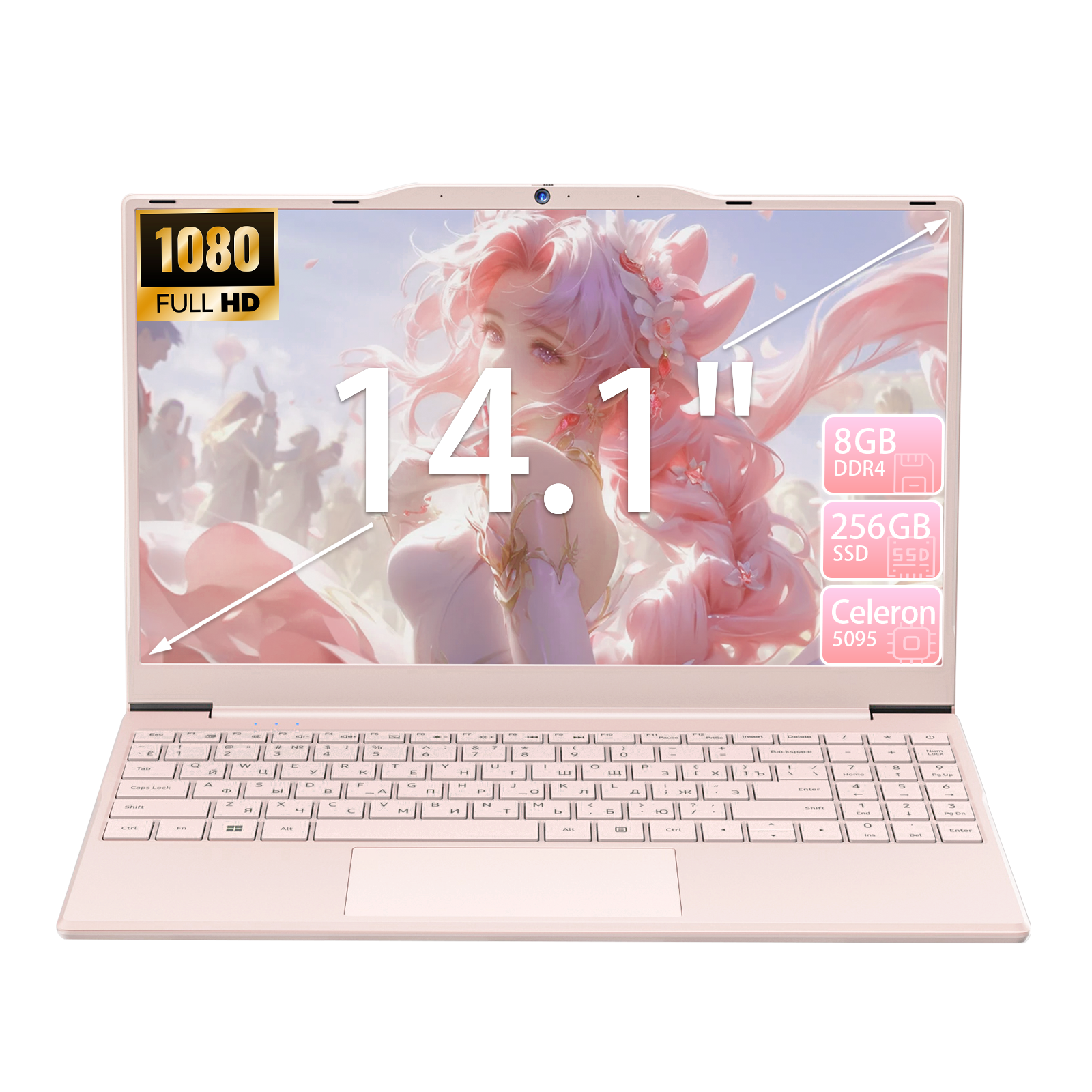 Auusda T140J N5105 16 Go DDR4 + 1 To SSD, rose