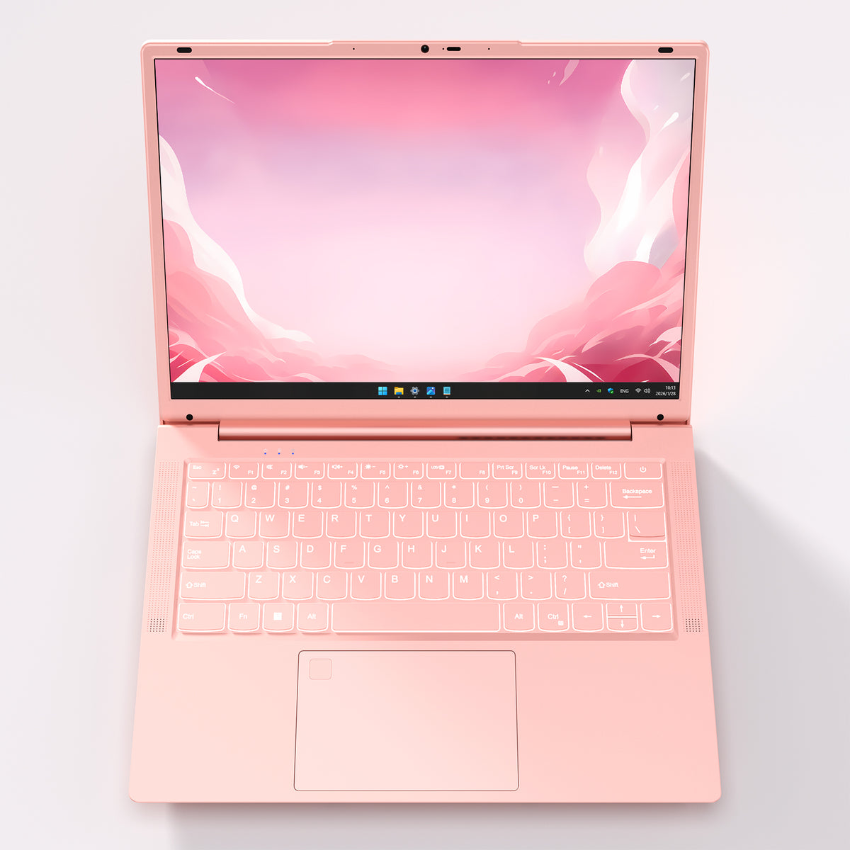 Auusda Laptop Computer, 14.1 Inch, 8GB RAM, 256GB SSD NVMe, Pink