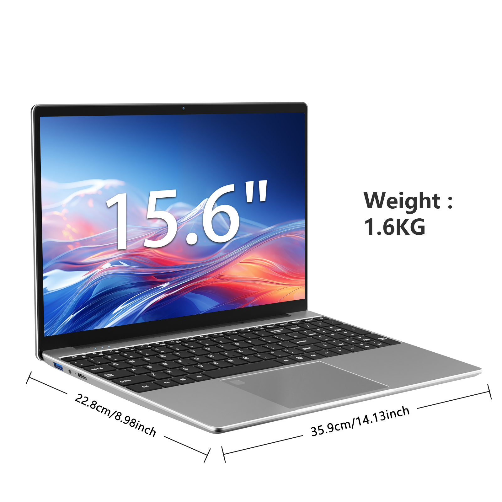 Ordinateur portable professionnel Auusda T152A - Processeur Intel N95, 32 Go de RAM, 1 To de SSD