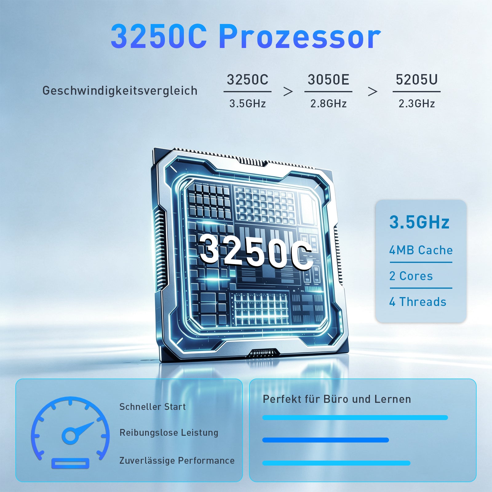 Auusda Laptop 17.3 Zoll Notebook, 8GB DDR4 RAM 256GB SSD, 3250C Prozessor, Fingerabdrucksensor, beleuchtete Tastatur, Ziffernblock, Privacy-Kameraabdeckung, leichtes Notebook für Schule & Büro
