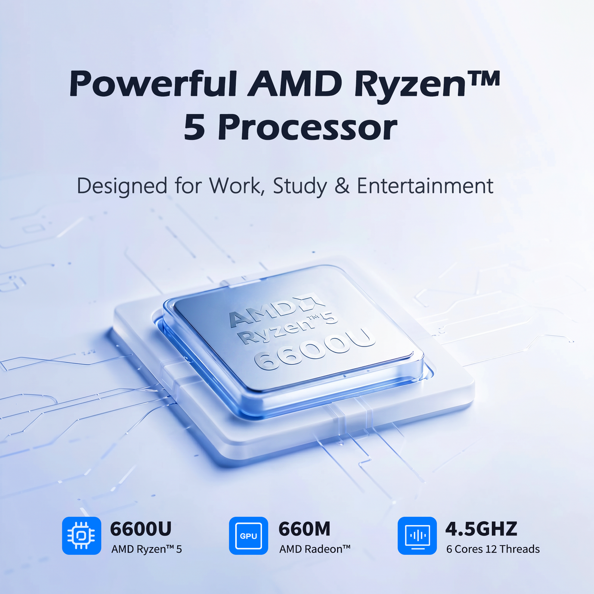 Auusda 15.6" Laptop Computer, AMD Ryzen 5 6600U, 12GB LPDDR5 RAM 1TB NVMe SSD, Windows 11 Pro Business Laptop, Backlight Keyboard, Face Unlock, Silver