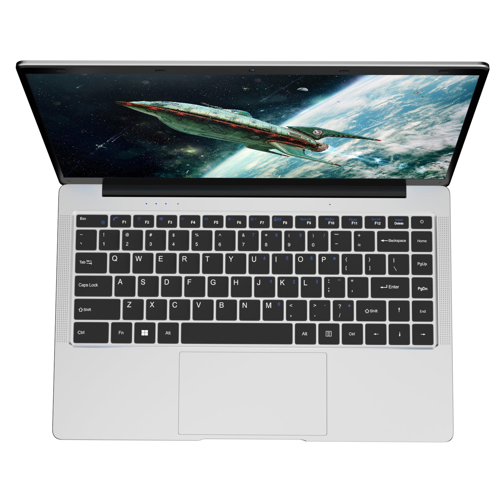 Auusda A146G 14.1" Laptop: Intel Celeron J4105, 8GB DDR4, 256GB SSD, Windows 11 Pro Home Laptop, Wifi+Bluetooth - Silver