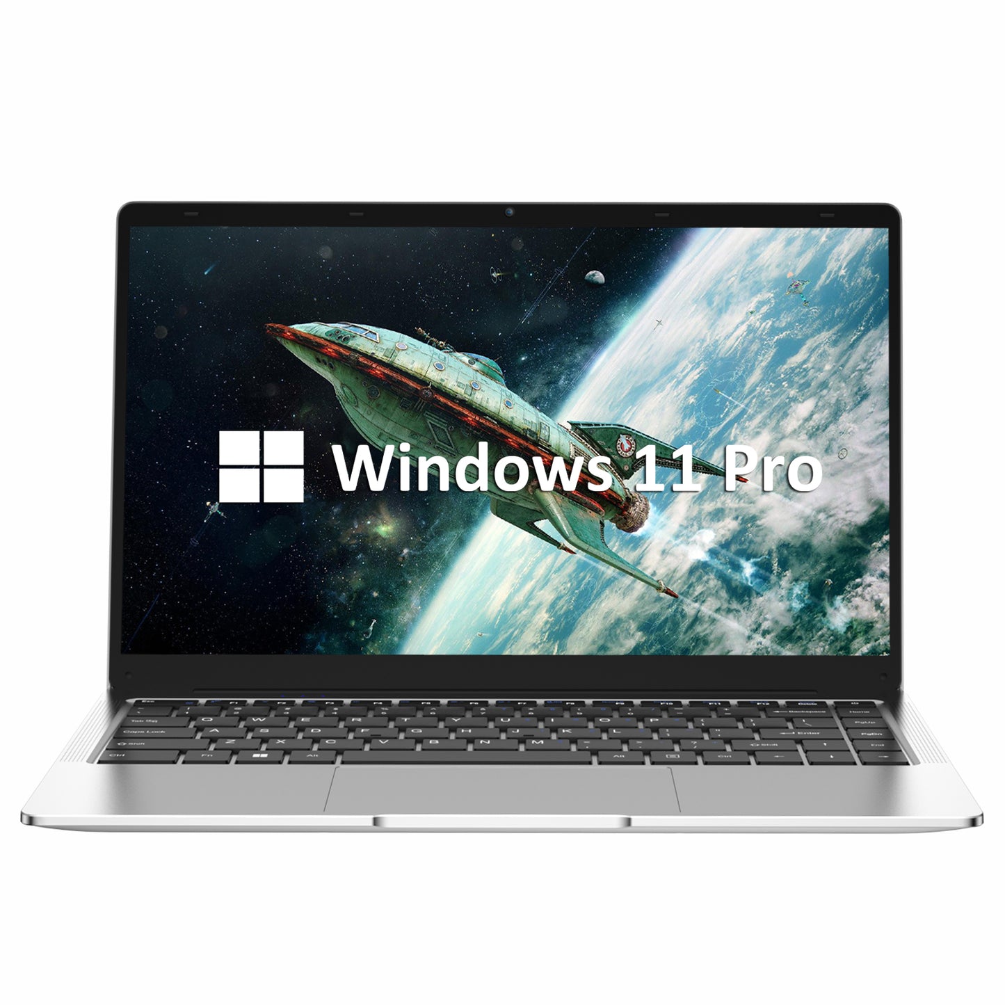 Auusda A146G 14.1" Laptop: Intel Celeron J4105, 8GB DDR4, 256GB SSD, Windows 11 Pro Home Laptop, Wifi+Bluetooth - Silver