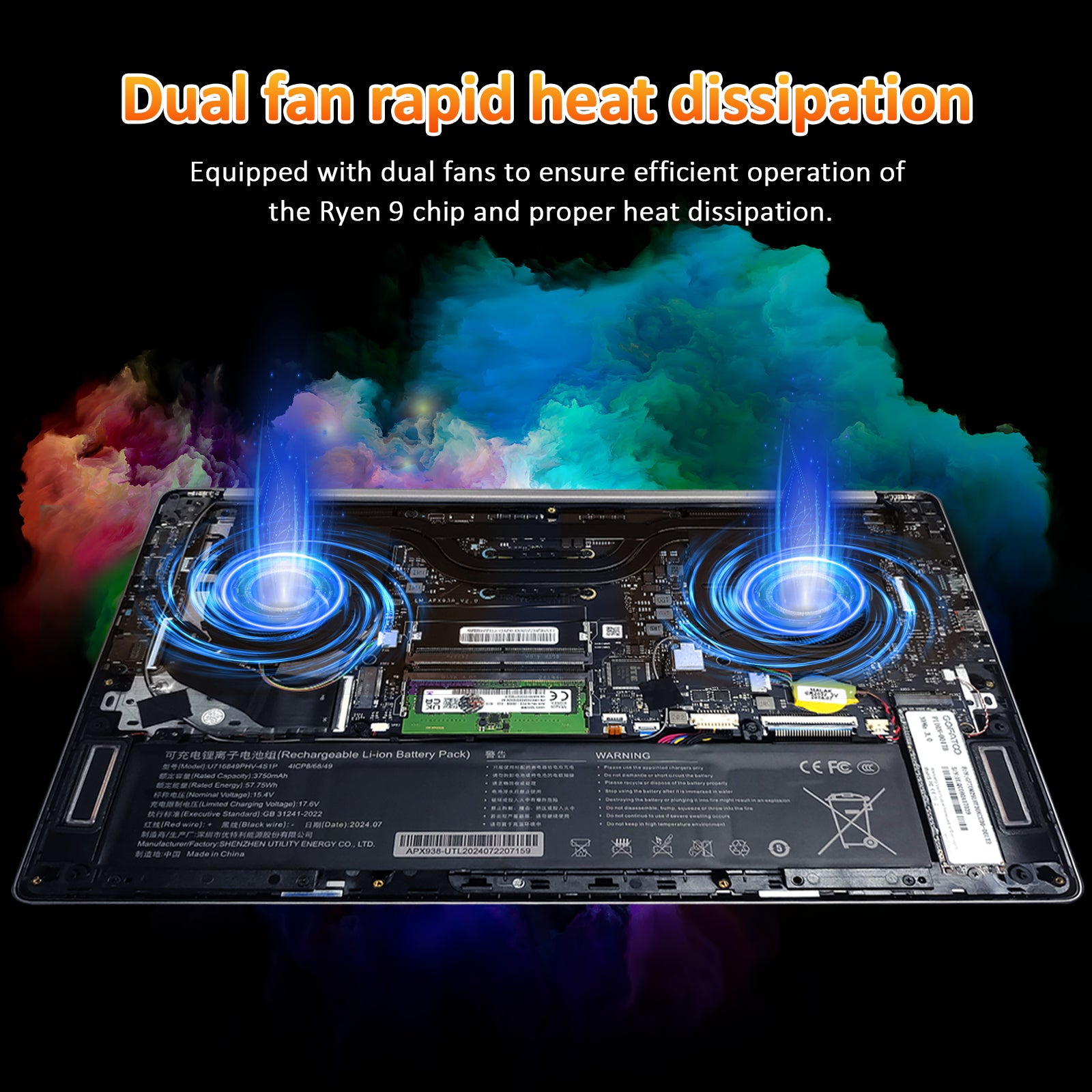 Auusda T159H Gaming-Laptop - ADM Ryzen™ 9 6900HX 16+512GB