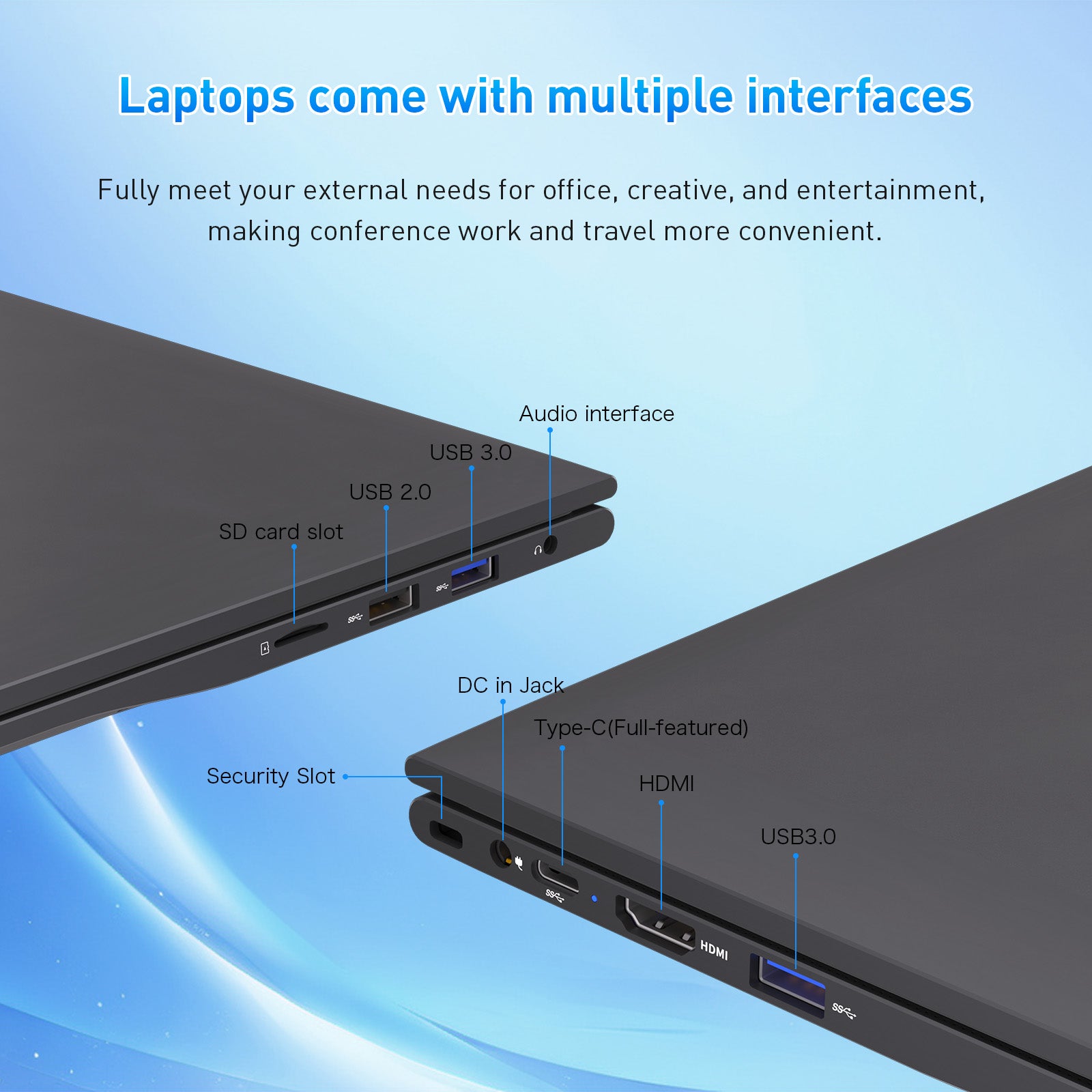 auusda 16 Inch Laptop & Computer, 32GB RAM + 1TB SSD, Fingerprint Sensor + Backlit Keyboard, USB 2.0/3.0 & Type-C | Fast for Multitasking,Wifi 6, Ideal Lap Top for UK Daily Use