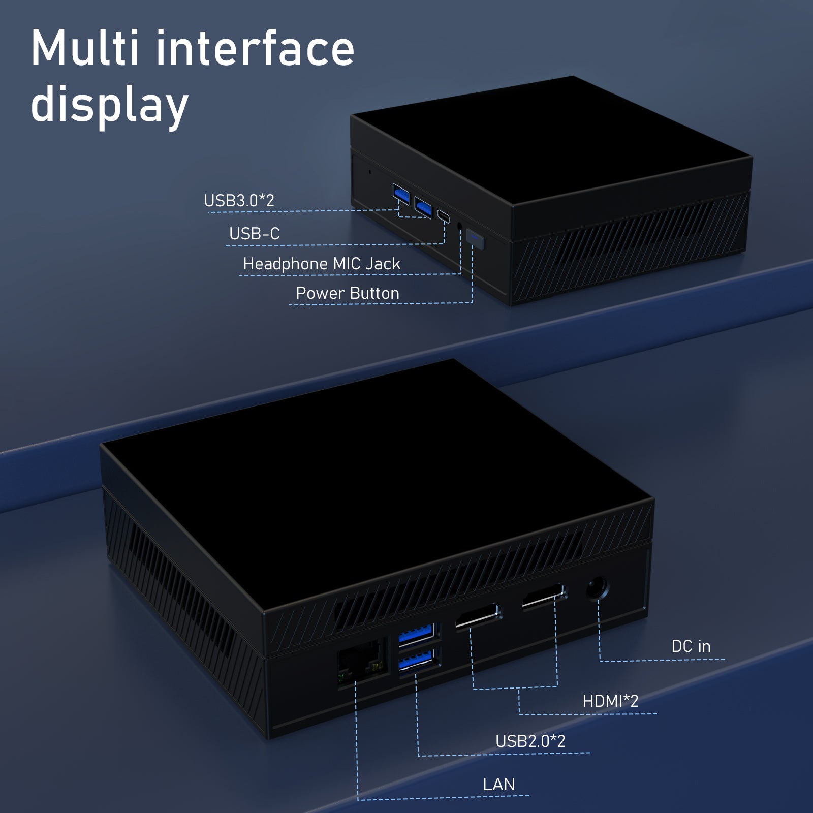 Auusda GX55 Mini PC Intel Celeron N5105 (4M Cache, up to 2.90 GHz) 16G