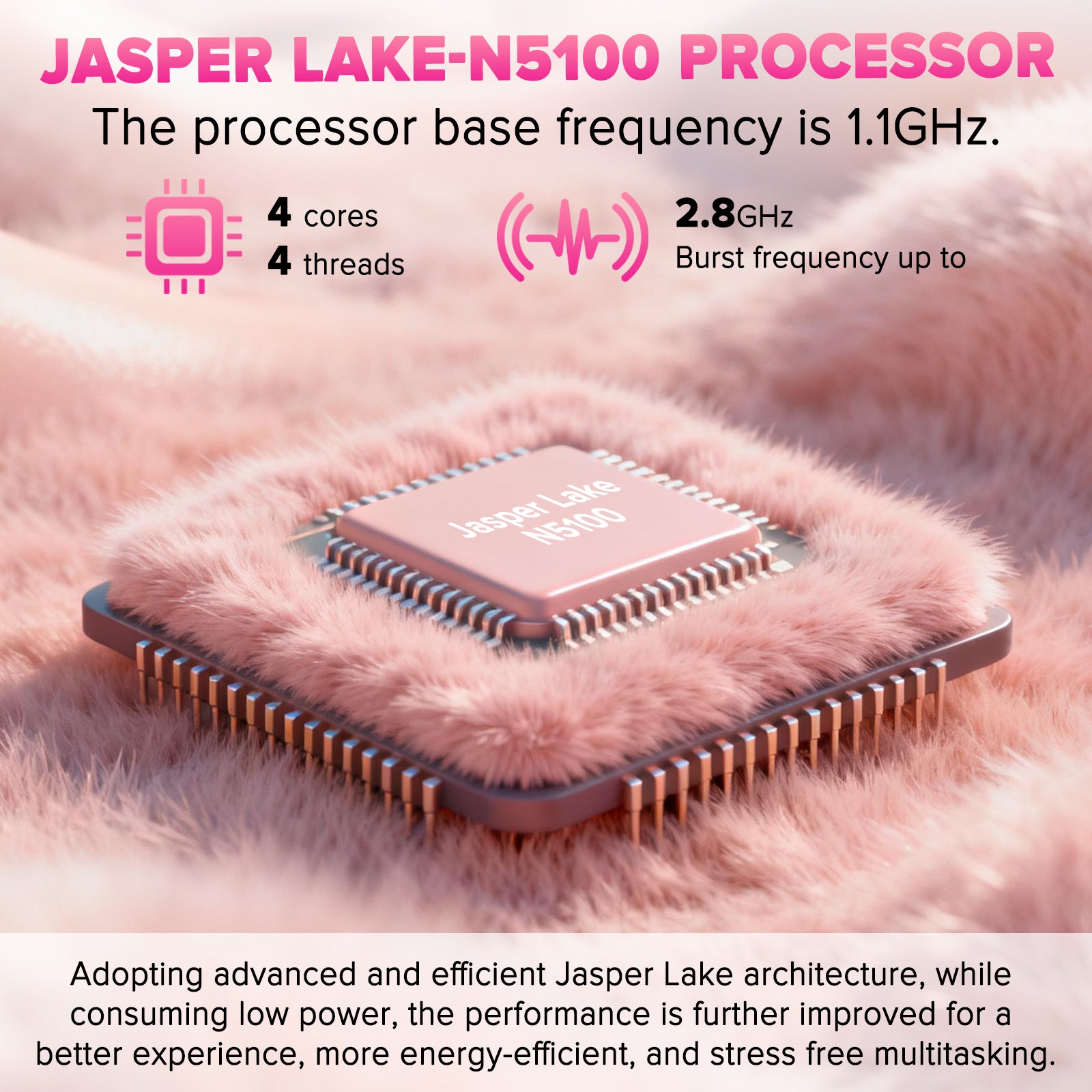 auusda 15.6Inch Laptop, 32GB Dual Channel RAM, 1TB SSD, up to 2.80 GHz, Fingerprint Unlock, Backlit Keyboard - Ideal for Students & Professionals,  6000mAh, USB3.0*2, Pink Computer