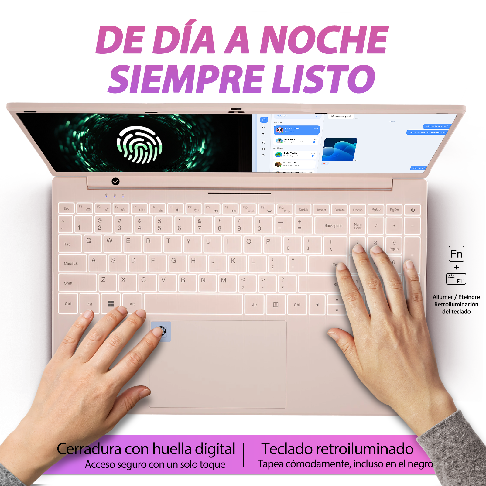 Auusda Laptop 15,6 Zoll, Prozessor N5100 (2,8 GHz), 16 GB RAM, 512 GB SSD | 1920×1080, 6000 mAh , Dualband-Wifi, Bluetooth 4.2, integrierte Webcam, leicht mit 1,6 kg