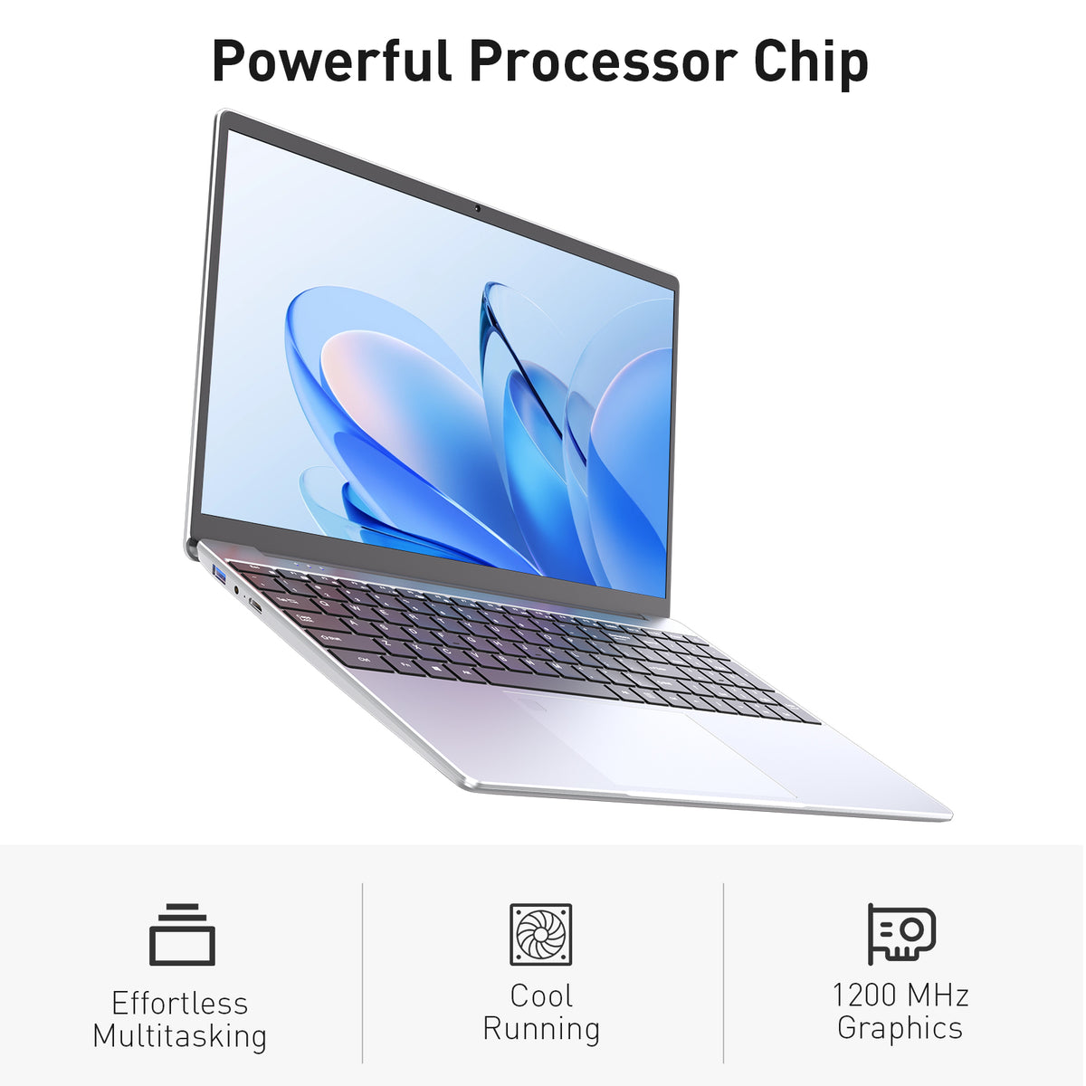 Ordinateur portable professionnel Auusda T152A - Processeur Intel N95, 32 Go de RAM, 1 To de SSD