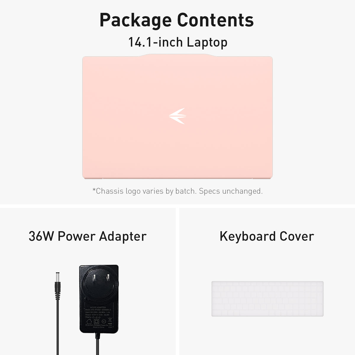 Auusda Laptop Computer, 14.1 Inch, 16GB RAM, 512GB SSD NVMe, Pink