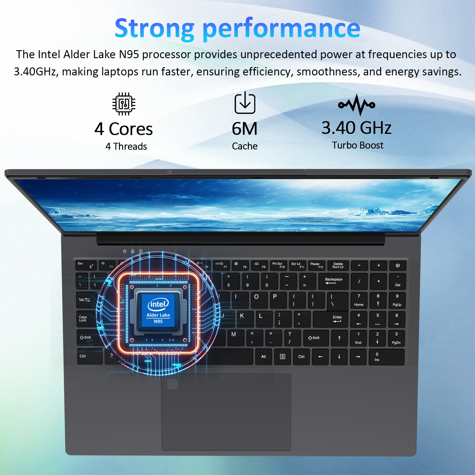 Auusda T156A Intel N95, 16GB +512GB Strong performance