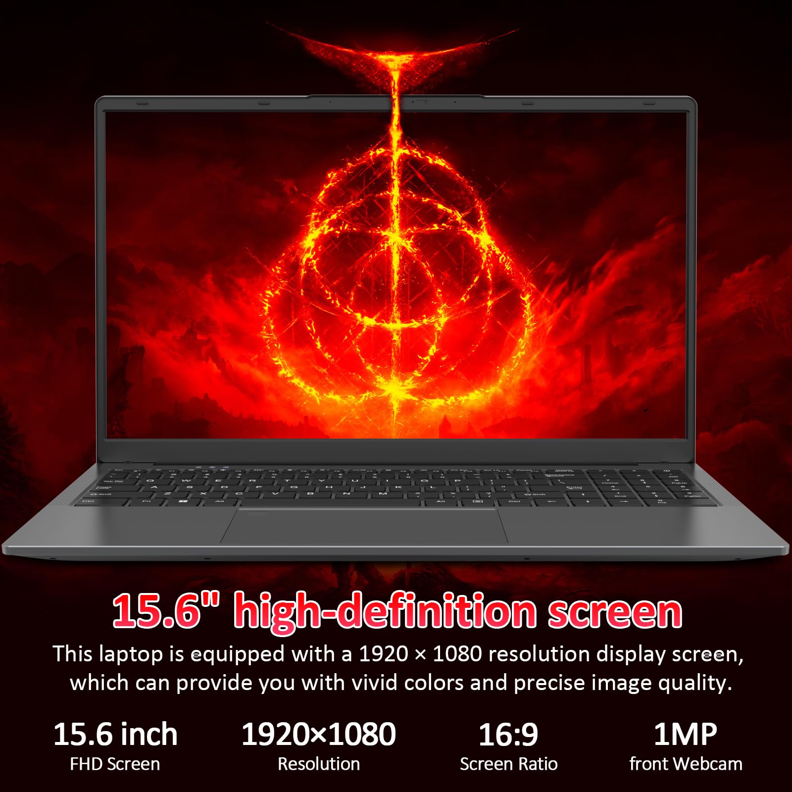 Ordinateur portable professionnel Auusda T152A - Processeur Intel N95, 32 Go de RAM, 1 To de SSD