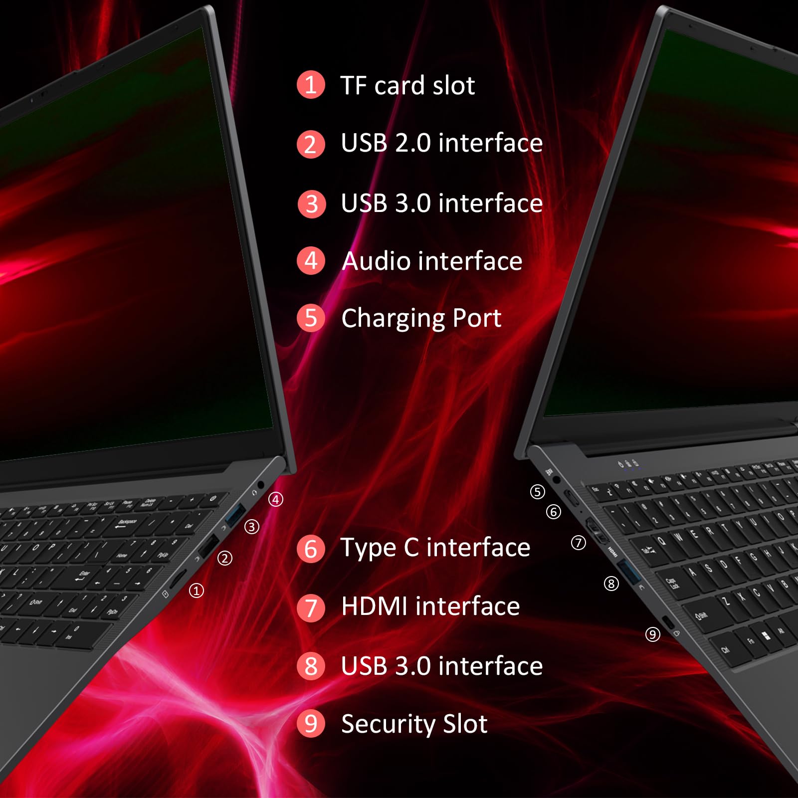 Ordinateur portable professionnel Auusda T152A - Processeur Intel N95, 32 Go de RAM, 1 To de SSD