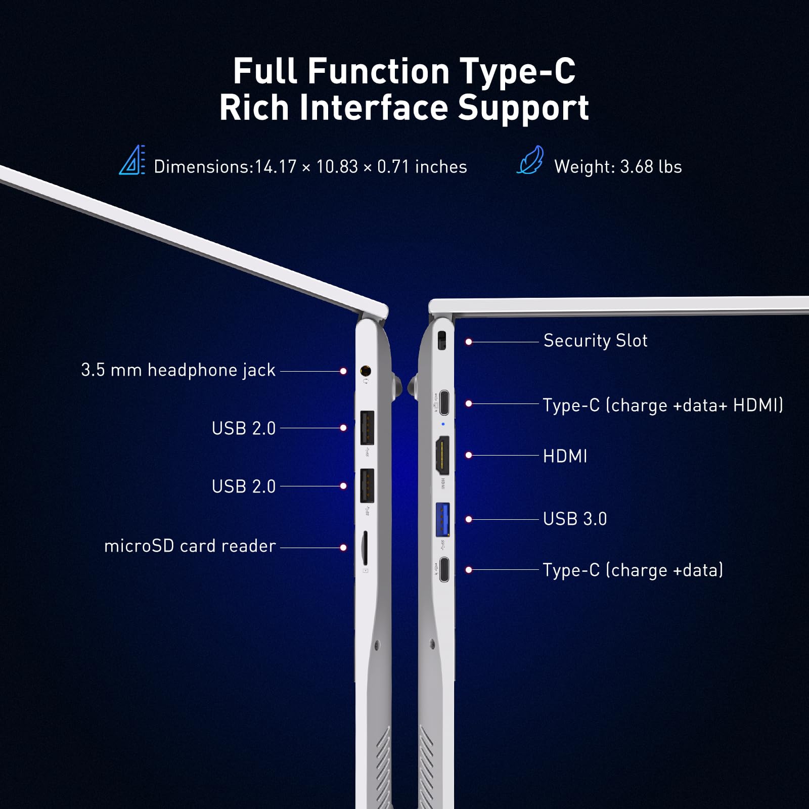 Auusda 2026 Traditional Laptop Computer 15.6", Ryzen 3 3250C Processor | WiFi 6, BT 5.3, Backlit, Fingerprint, Privacy Cam, Dual USB-C, Win11 Pro, for Students & Work, 8GB RAM 512GB NVMe SSD, Silver